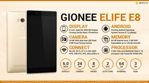 Quick Facts - Gionee Elife E8