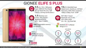 Gionee Elife S Plus