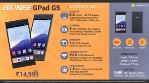 Quick Facts about Gionee GPad G5