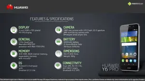 Quick Facts - Huawei Y6 Pro