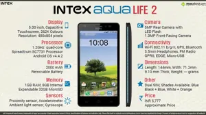 Quick Facts - Intex Aqua Life II