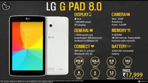 Quick Facts - LG G Pad 8.0