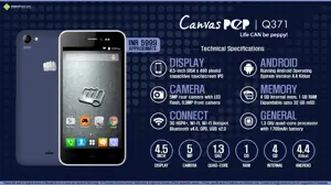 Quick Facts - Micromax Canvas Pep Q371