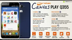 Quick Facts - Micromax Canvas Play Q355