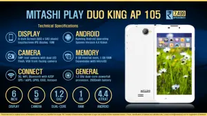 Quick Facts - Mitashi Play Duo King AP 105