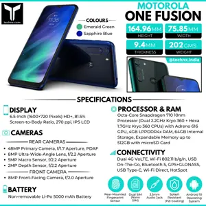 Motorola One Fusion Specs & Price