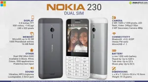 Quick Facts - Nokia 230 Dual SIM
