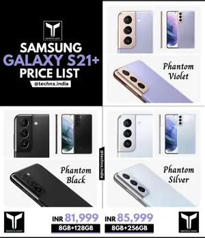 Samsung Galaxy S21+ Price List in India