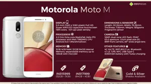 Motorola Moto M Launched in India @ INR 15,999
