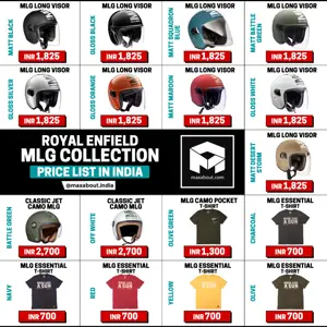 Royal Enfield MLG Collection Price List in India