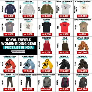 Royal Enfield Women Riding Gear Price List in India