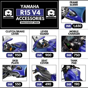 Yamaha R15 V4 Accessories Official Price List in India