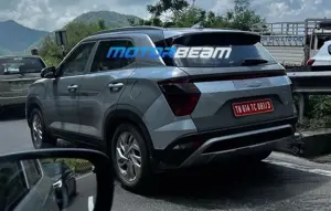 Hyundai Creta EV Spotted - Image Source - Motorbeam