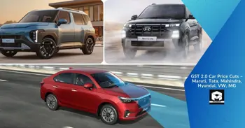 GST 2.0 Car Price Cuts – Maruti, Tata, Mahindra, Hyundai, VW, MG