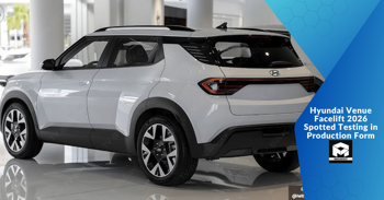 Hyundai Venue Facelift 2026 Spotted Testing in Production Form