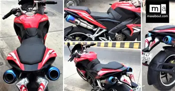 Modified Bajaj Pulsar RS200 Looks Amazing with Twin Underseat Exhaust