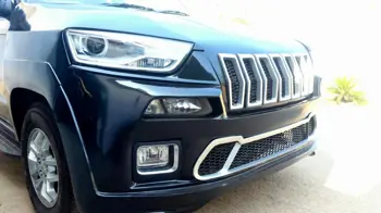 Custom Mahindra TUV300 modified to look like a Jeep Cherokee