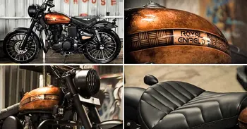 Meet Royal Enfield Cupris 350 Featuring a Dual-Tone Copper-Black Colour Scheme