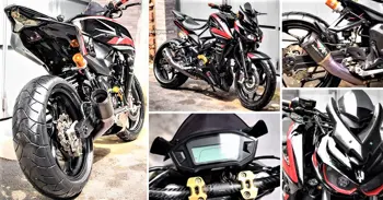 Modified Bajaj Pulsar NS350 Is Inspired By The Kawasaki Z1000