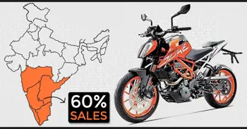 South India & Maharashtra account for 60% of KTM India sales