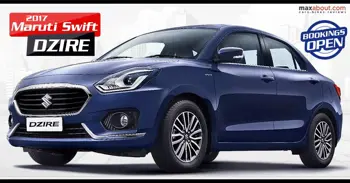 2017 Maruti Swift Dzire Bookings Now Open in India