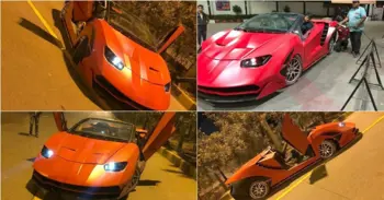 Honda City Modified to Look Like a Lamborghini Centenario