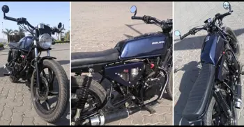 Custom-Made Honda CB Shine Tracker by Prashz Custom Designs