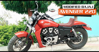 Bajaj Avenger 220 Modified to Look Like an Indian Scout