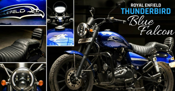 Royal Enfield Thunderbird 'Blue Falcon' Edition by EIMOR Customs