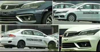 2018 Maruti Ciaz Spotted Undisguised Ahead of Official Launch