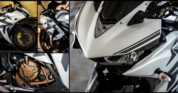 Meet Satin Pearl Yamaha YZF-R3 by Knight Auto Customizer