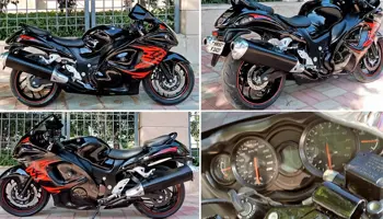 This Gloss Black Suzuki Hayabusa is Actually a Bajaj Dominar 400