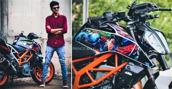 Meet KTM Duke 390 Superhero Edition by Prince Balki