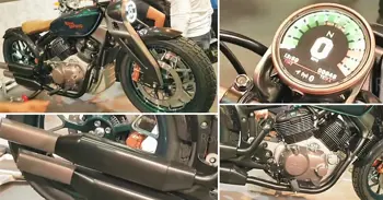 Walkaround Video of Royal Enfield Concept KX (Bobber 838)