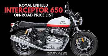 Royal Enfield Interceptor 650 State-Wise On-Road Price List in India