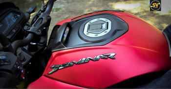 Meet Matte Metallic Red Bajaj Dominar 400 by SV Stickers