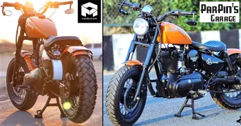 Meet Royal Enfield Bullet 'The Muscular' Bobber by ParPin’s Garage