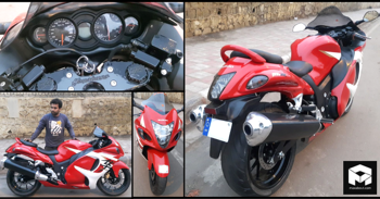 149cc Hero Xtreme Modified to Look Like a 1340cc Suzuki Hayabusa Superbike