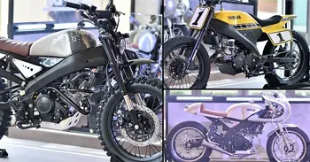 Meet Yamaha XSR155 Scrambler, Tracker and Cafe Racer