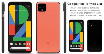 Google Pixel 4 and Pixel 4 XL Price List Leaked Ahead of Launch