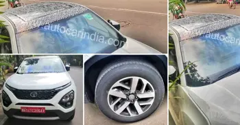 Tata Harrier Spotted with New Alloy Wheels & Panoramic Sunroof