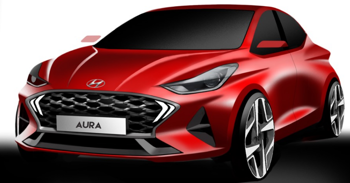 Hyundai Aura Design Sketches Officially Revealed; Launch Soon