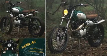 Hero Karizma Sports Bike Modified to Look Like a Scrambler