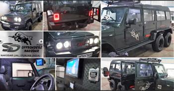 Mahindra Bolero Limousine 6x6 Details and Photos - Looks Stunning!