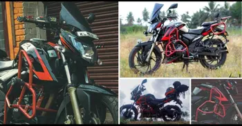 This TVS Apache RTR 200 is Equipped with Must-Have Touring Accessories