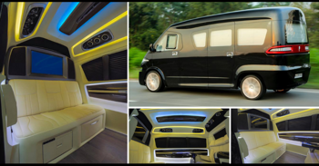 Tata Winger Luxury Model Features Lounge-Style Sofa Seats