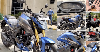 Marvel Blue Honda Hornet 2.0 Walkaround & Exhaust Sound Video