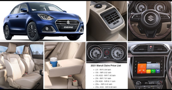 Maruti Dzire Sedan Variant-Wise Price List in India [7 Variants]