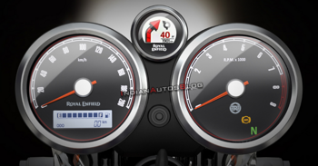 2021 Royal Enfield Continental GT 650 Instrument Cluster Imagined