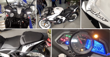 Metallic Pearl White Bajaj Pulsar RS200 Walkaround Video